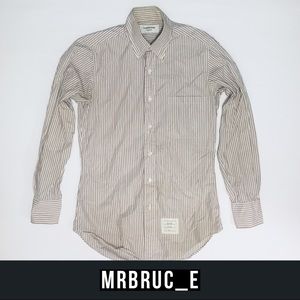 Thom Browne Narrow Red Stripe Shirt (XXS)
